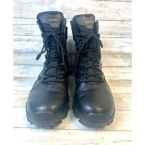 Bates Mens Black Leather Tactical Boots Size 8 Medium Width
